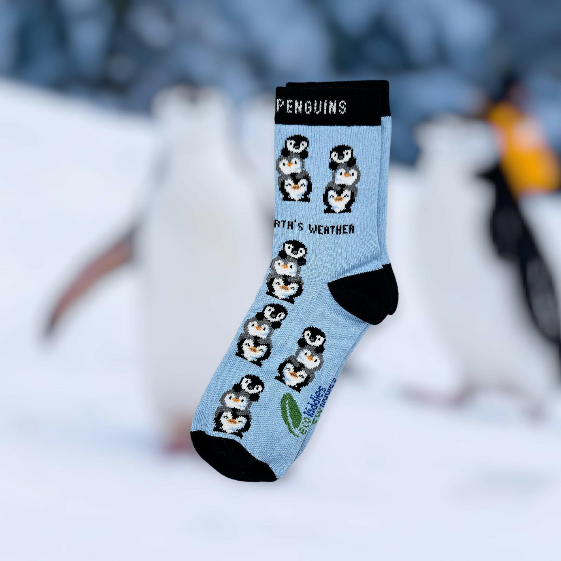 FRIENDLY PENGUINS ORGANIC COTTON KIDS SOCKS-1