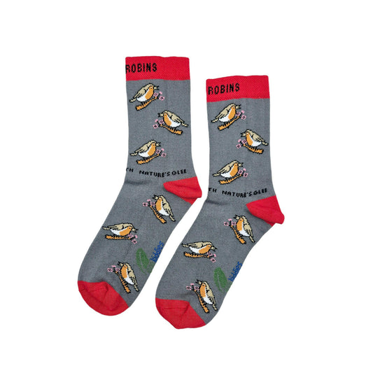 CHIRPY ROBIN ORGANIC COTTON KIDS SOCKS-0