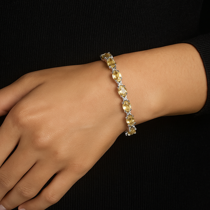 Citrine Tennis Bracelet – 925 Sterling Silver-1