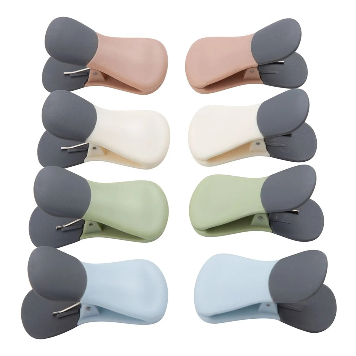 8-Piece Magnetic Bag Clip Set, Multi Color-0