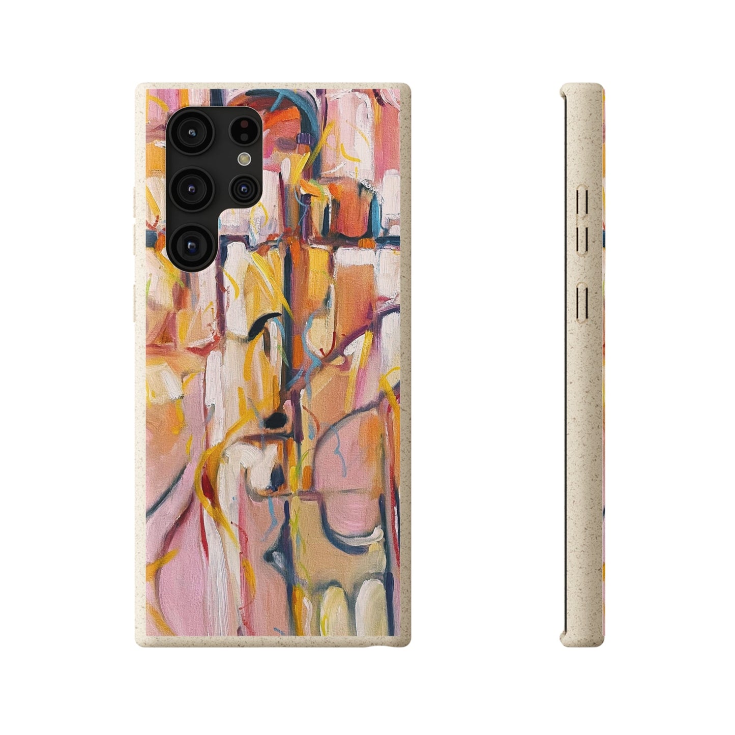 Biodegradable Phone Case with 'Abstract Pueblo' Original Artwork by Barbara Cleary-41