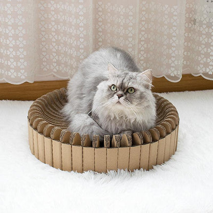 Splice Haven: Stylish Diy Corrugated Cat Scratcher-3
