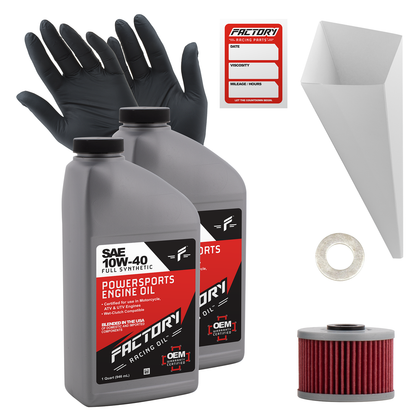 10W-40 2 Quart Oil Change Kit For Kawasaki KLX110, KLX140-0