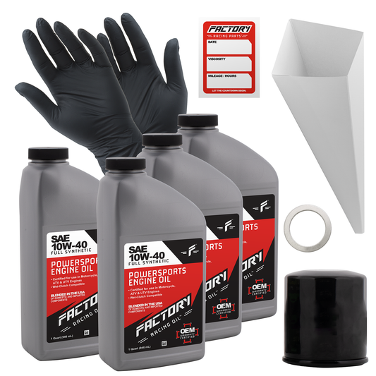 10W-40 4 Quart Oil Change Kit For Yamaha FZR1000 XVZ1300-0