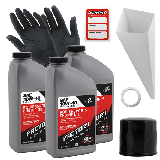 10W-40 3 Quart Oil Change Kit For Yamaha Wolverine YXE700-0