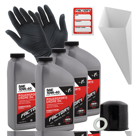 10W-40 4 Quart Oil Change Kit For Honda VF700C, VF700F, VF750C, VF750F, VF1000F, VF1000R, VF1100C-0