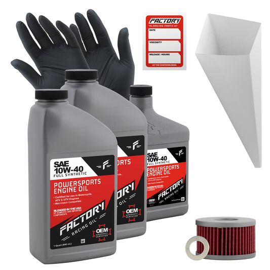 10W-40 Full Synthetic 2.5 Quart Oil Change Kit fits Suzuki LS650 Savage, S40 Boulevard-0
