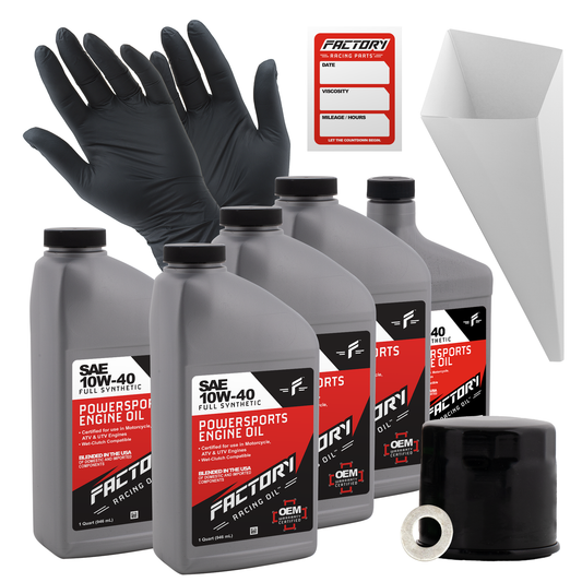 10W-40 Full Synthetic 4.5 Quart Oil Change Kit fits Suzuki S83 / C90 Boulevard-0