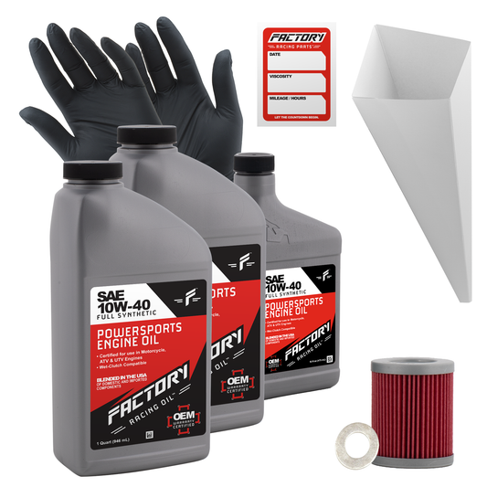10W-40 Full Synthetic 2.5 Quart Oil Change Kit fits Suzuki LT-Z250 Quadsport-0