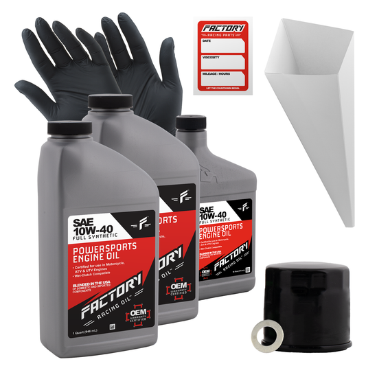 10W-40 Full Synthetic 2.5 Quart Oil Change Kit fits Suzuki VS700G-0