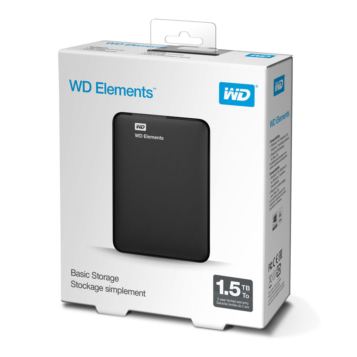External Hard Drive Western Digital WDBU6Y0015BBK-WESN 1,5 TB-1
