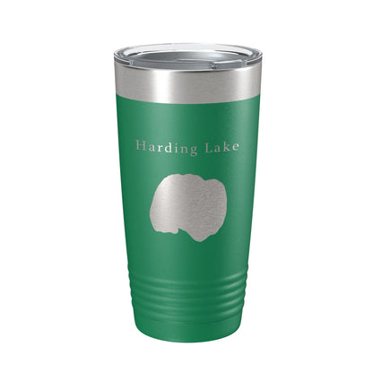 Harding Lake Map Tumbler Travel Mug Insulated Laser Engraved Coffee Cup Alaska 20 oz-9