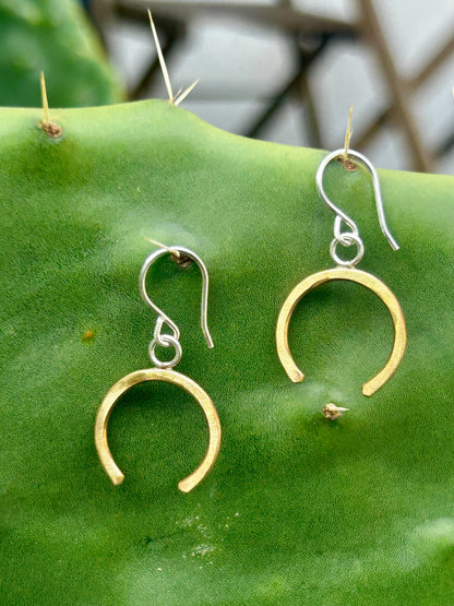Lucky Horseshoe Drop Earrings-0
