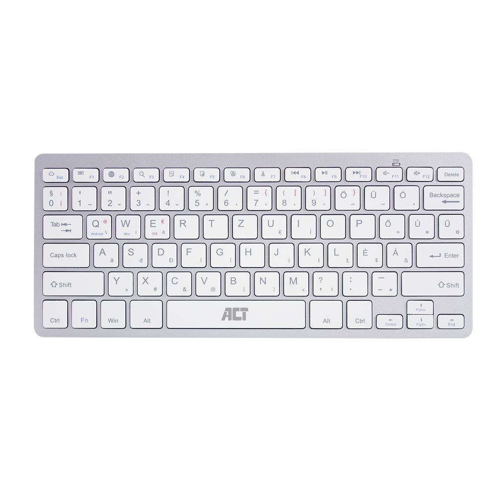 ACT AC5610 klawiatura Uniwersalne Bluetooth QWERTZ Węgierski Biały (AC5610)-0