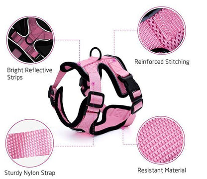 Escapeguard Cat Vest Harness And Car Seat Belt Adapter - Adjustable, Reflective, And Escape-Proof Harness For Cats And Small Dogs-14
