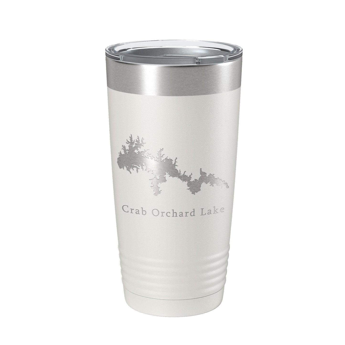 Crab Orchard Lake Map Tumbler Travel Mug Insulated Laser Engraved Coffee Cup Illinois 20 oz-7