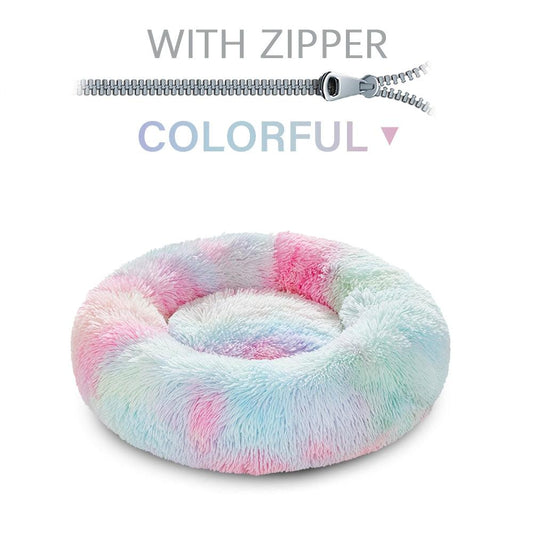 The Snugglepaws Plush Donut Pet Bed: Luxuriously Cozy Haven For Dogs And Cats-20