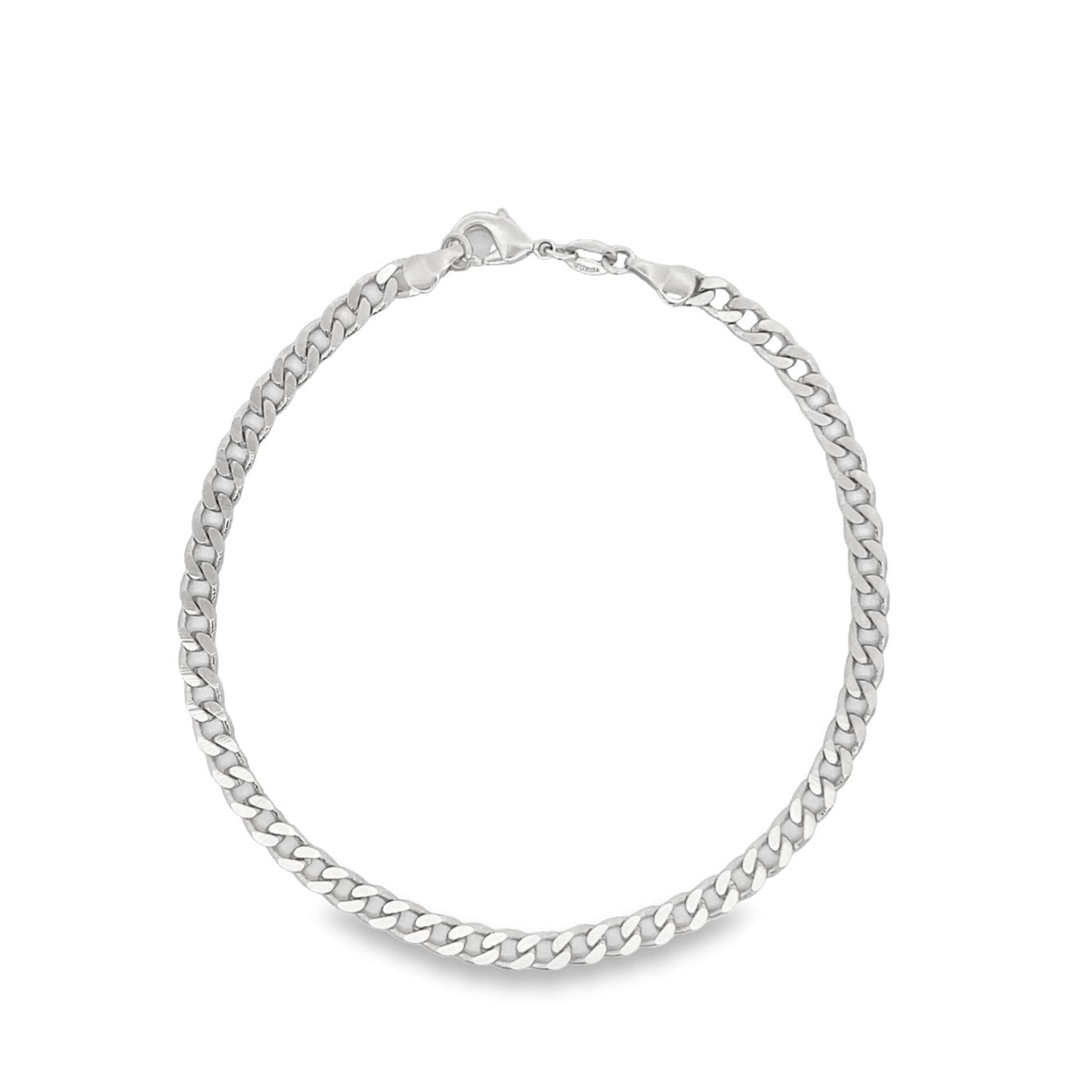 4mm Cuban Curb Link Chain Anklet (E190)-1
