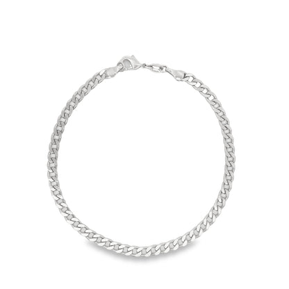 4mm Cuban Curb Link Chain Anklet (E190)-1