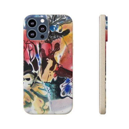 Biodegradable Phone Case with 'Floral Fantasy' Abstract Original Artwork by Barbara Cleary-26