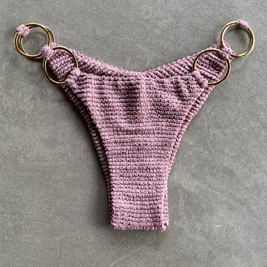 Lavender Mist Textured Luna Bikini Bottom-0