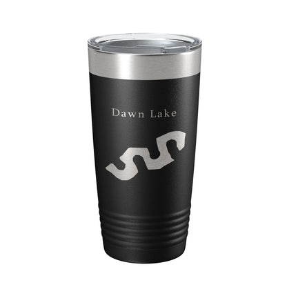 Dawn Lake Map Tumbler Travel Mug Insulated Laser Engraved Coffee Cup Arizona 20 oz-5