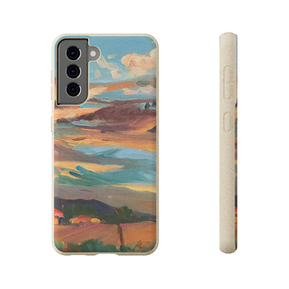Biodegradable Phone Case with 'Fall Sky' Landscape Original Artwork by Barbara Cleary-36