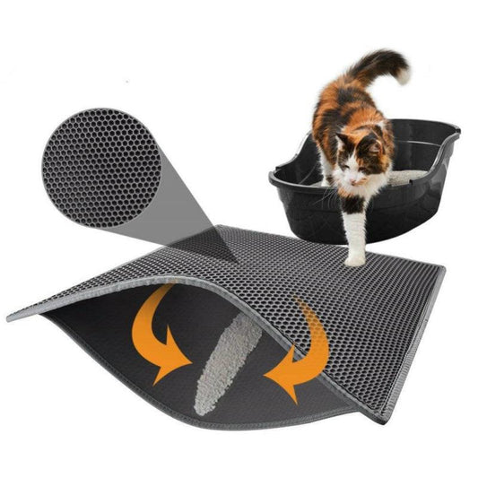 Honeycomb Cat Litter Trapper: The Ultimate Solution For Clean And Tidy Floors!-0
