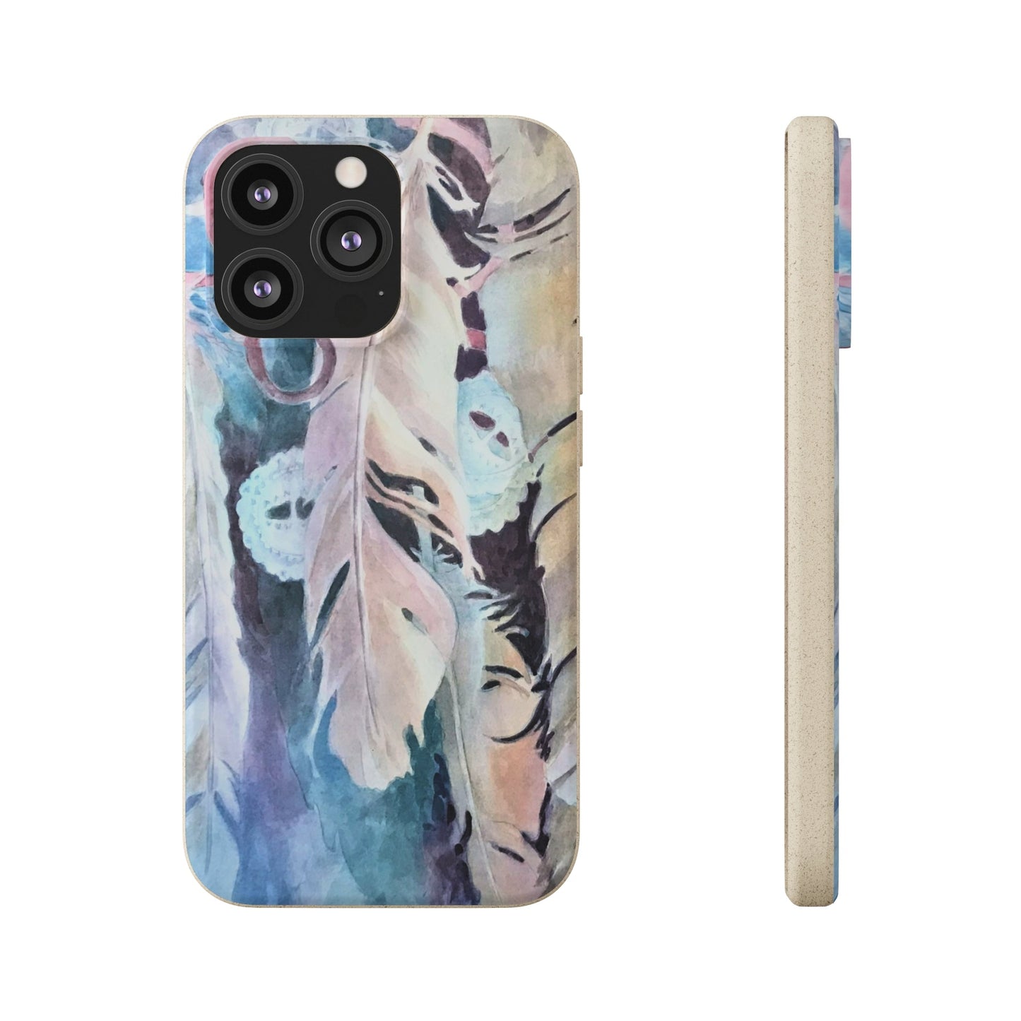 Biodegradable Phone Case with 'Conchos' Watercolor Original Artwork by Barbara Cleary-24