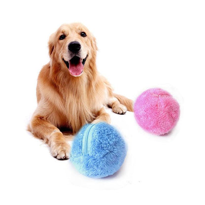 Interactive Plush Pet Toy Ball With Electric Motion-4