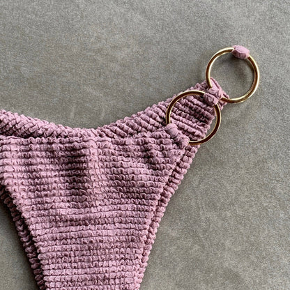 Lavender Mist Textured Luna Bikini Bottom-1