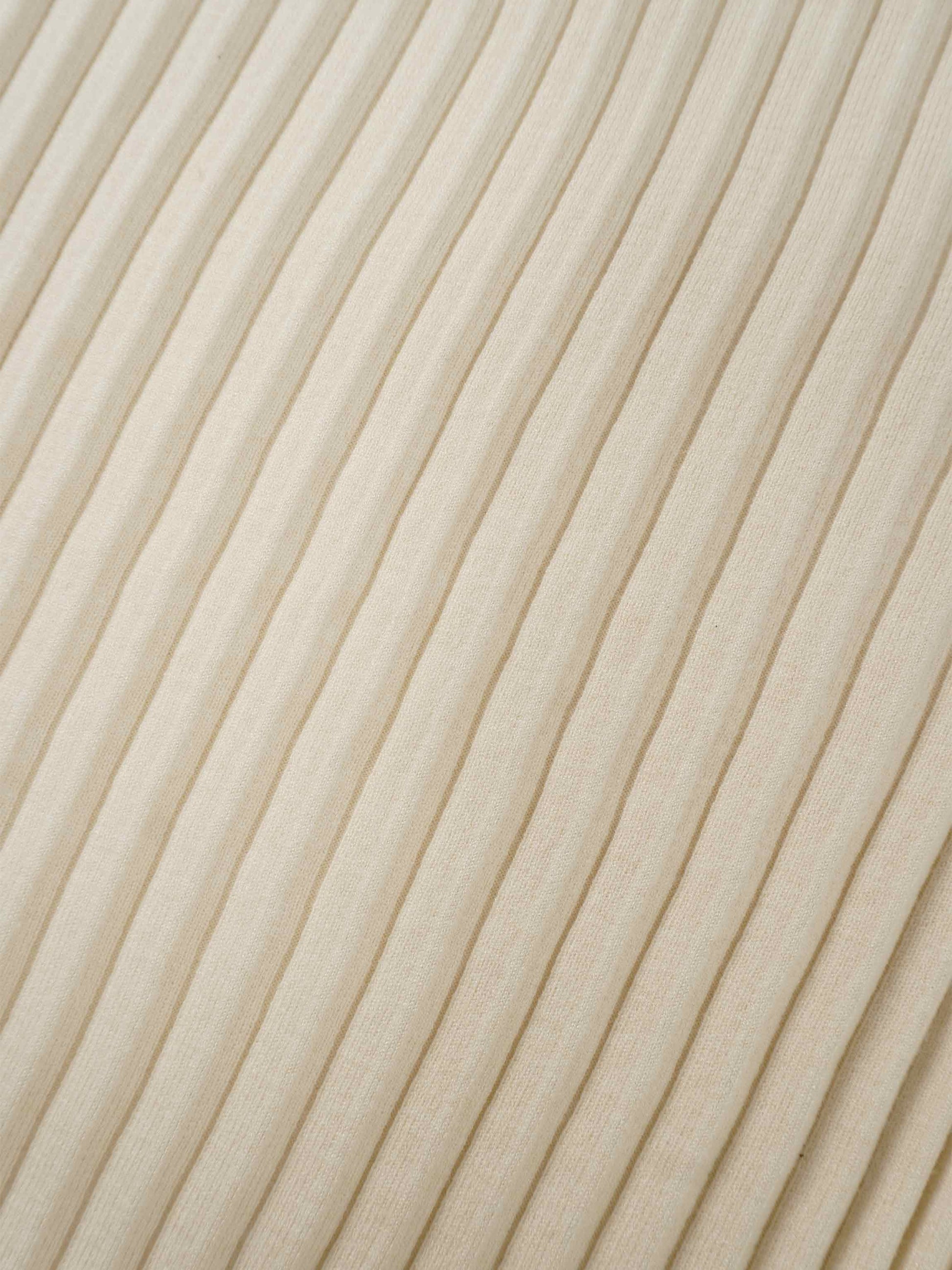 Knit Ribbed Maxi Skirt-Ivory-3