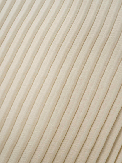 Knit Ribbed Maxi Skirt-Ivory-3