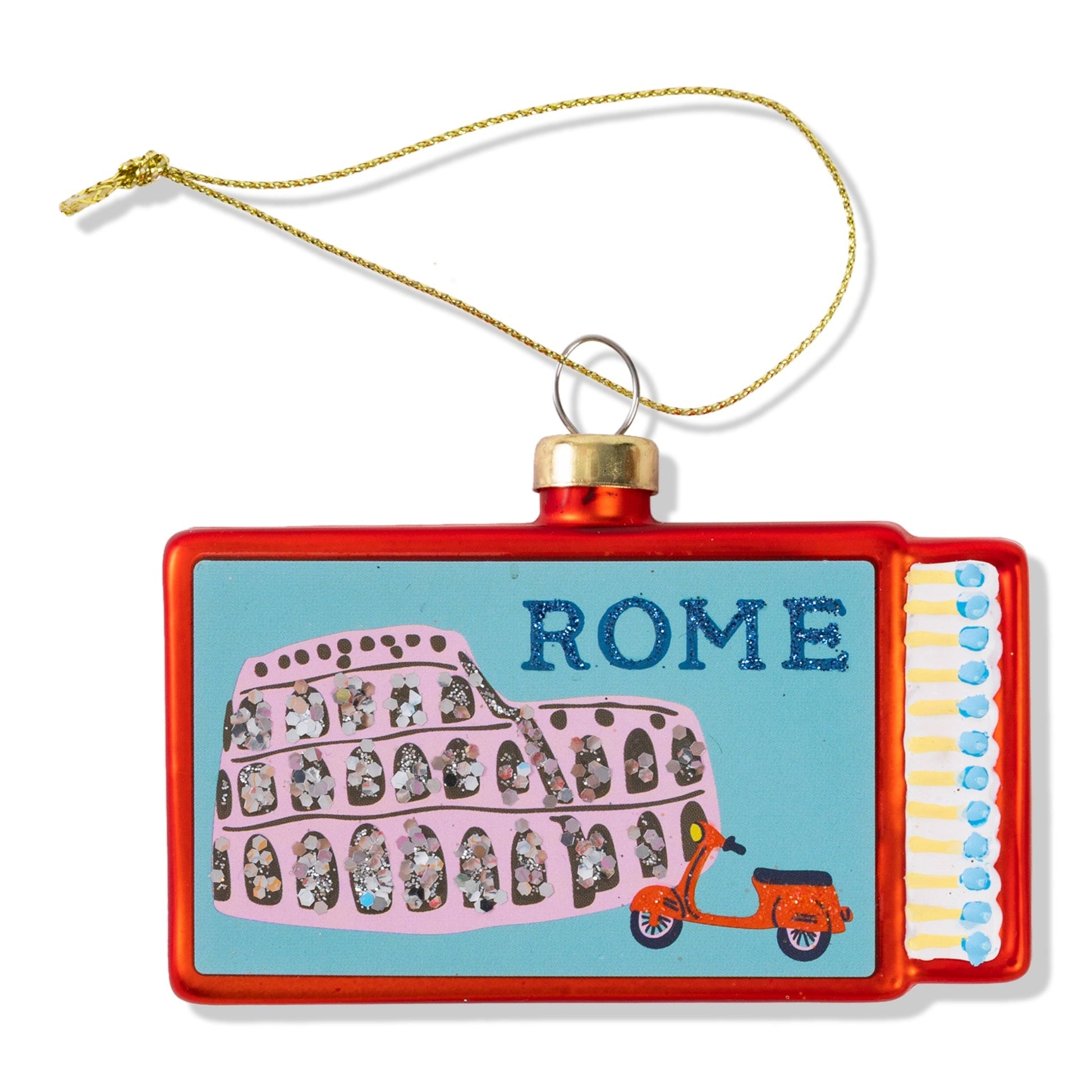 Matchbook Ornament - Rome-1