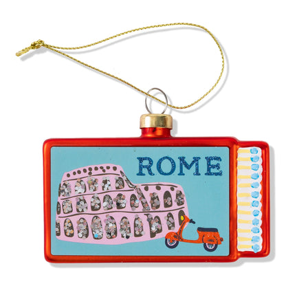 Matchbook Ornament - Rome-1