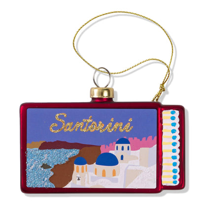 Matchbook Ornament - Santorini-1