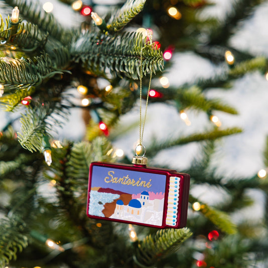 Matchbook Ornament - Santorini-0