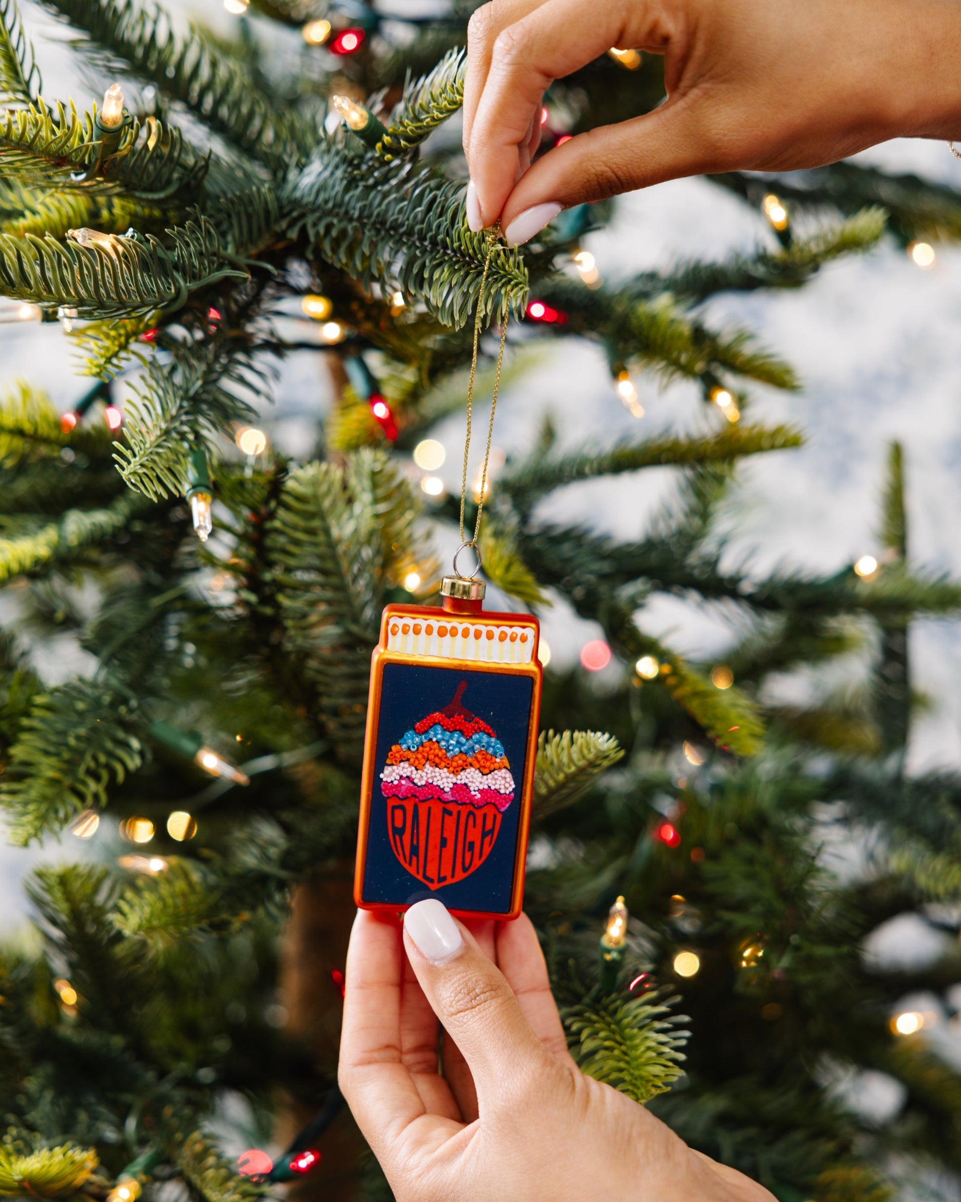 Matchbook Ornament - Raleigh-3