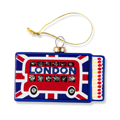 Matchbook Ornament - London-1