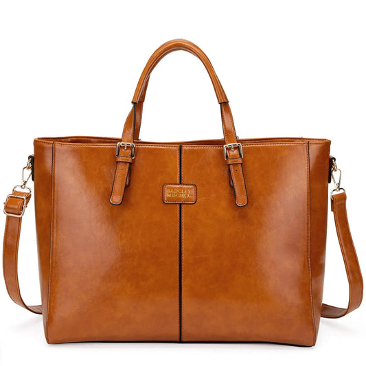 Julia Rustic Vegan Leather Weekender Tote Bag-0