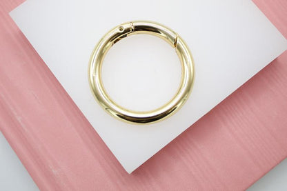 18K Gold Filled Large Small Clasp, self-closing hook (XX14)-1