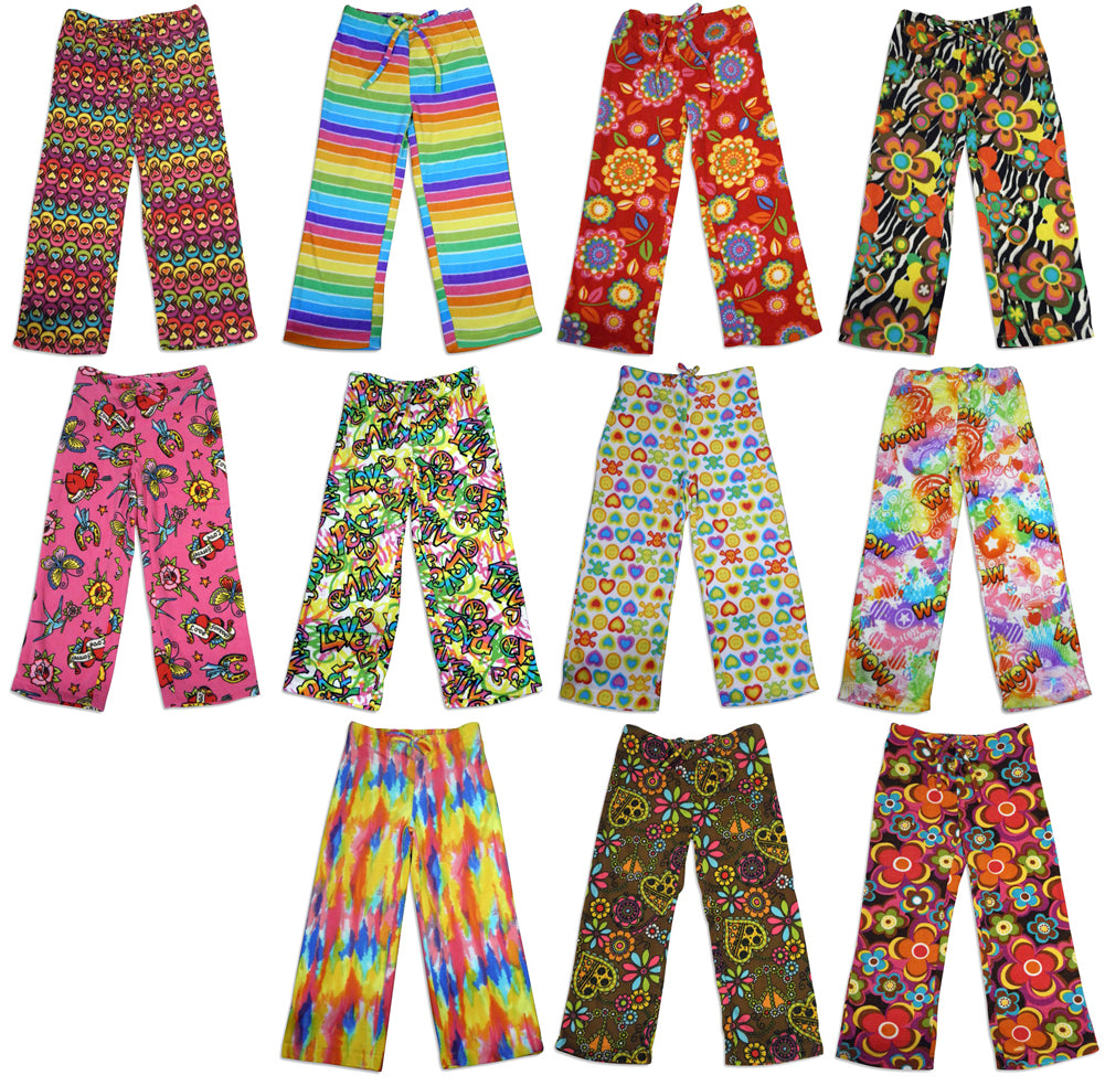 Bee Posh Girls Cozy Fleece Pajama Lounge Sleep Pant-0