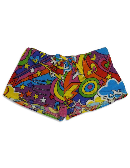 Bee Posh Toddler Little and Big Girls Cozy Pajama Lounge Sleep Short-3