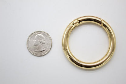 18K Gold Filled Large Small Clasp, self-closing hook (XX14)-2