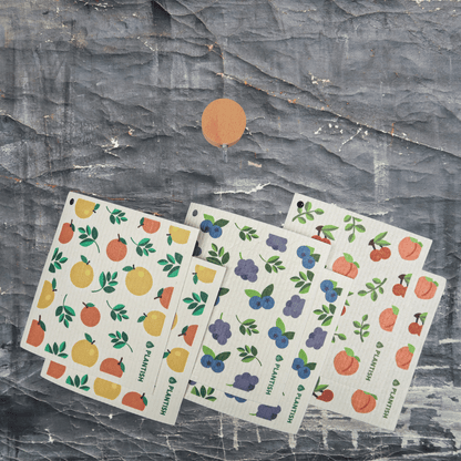 Fruity Cuties - Swedish Sponge Cloth Set + Hook-3