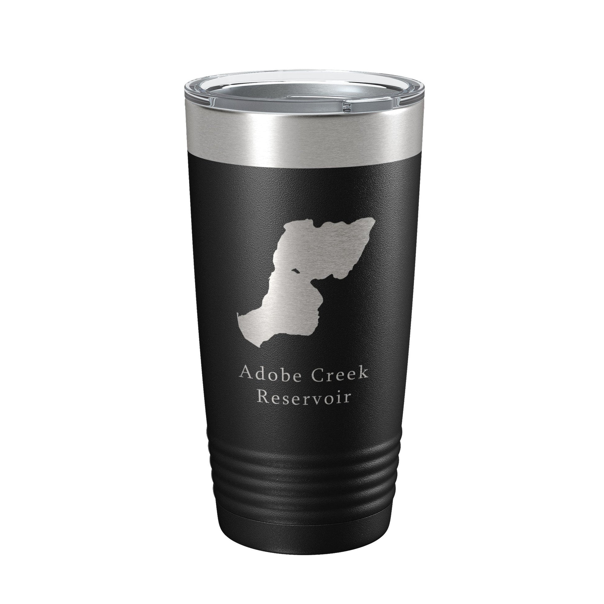 Adobe Creek Reservoir Tumbler Lake Map Travel Mug Insulated Laser Engraved Coffee Cup Colorado 20 oz-5