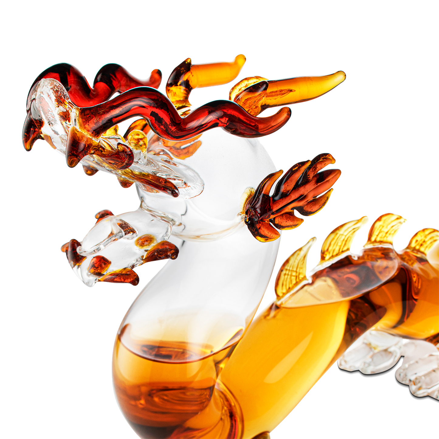 Dragon Drinking Decanter - GOT, I Drink and I Know Things - Whiskey and Wine Decanter Large 10x16" - 100% Lead-Free High Borosilicate Glass, - The Wine Savant Handblown Glass. Movie Night! (600ml)-1