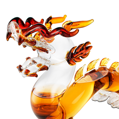 Dragon Drinking Decanter - GOT, I Drink and I Know Things - Whiskey and Wine Decanter Large 10x16" - 100% Lead-Free High Borosilicate Glass, - The Wine Savant Handblown Glass. Movie Night! (600ml)-1