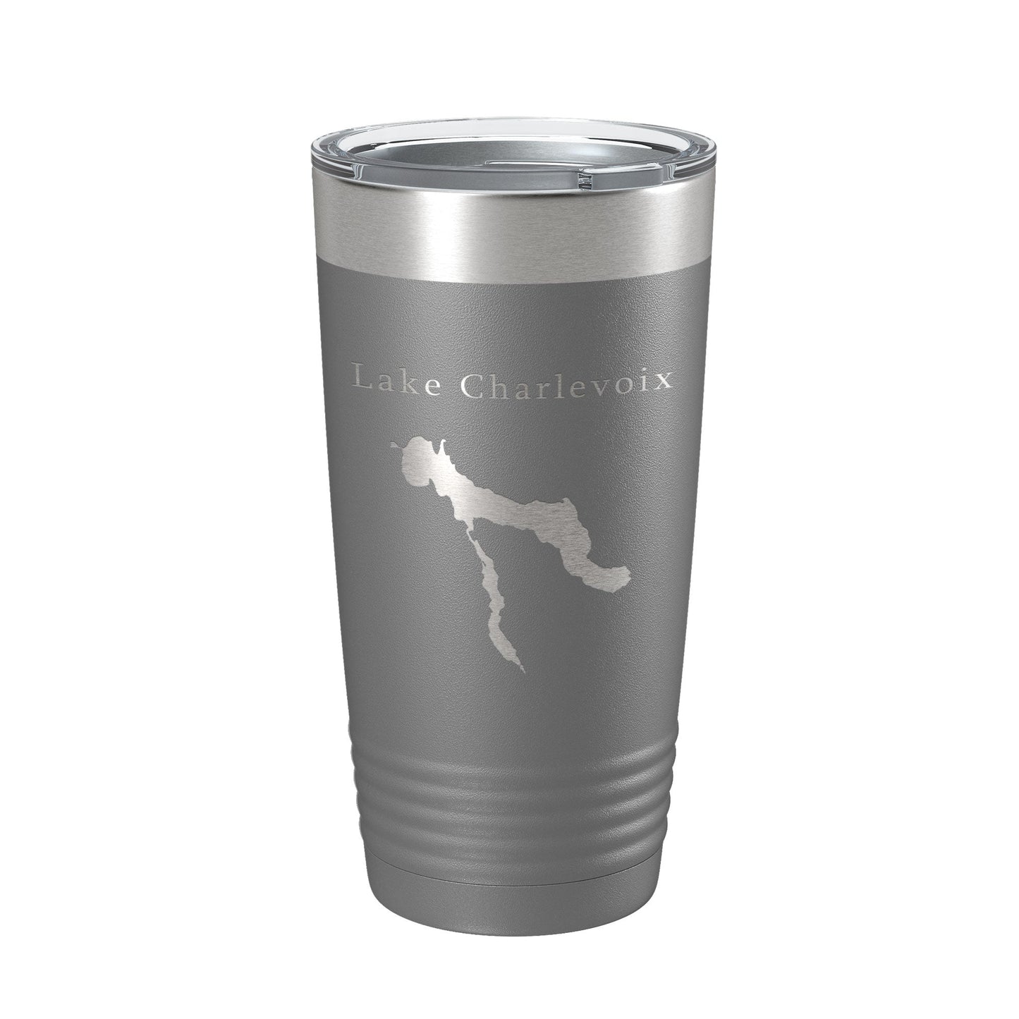 Lake Charlevoix Map Tumbler Travel Mug Insulated Laser Engraved Coffee Cup Michigan 20 oz-16