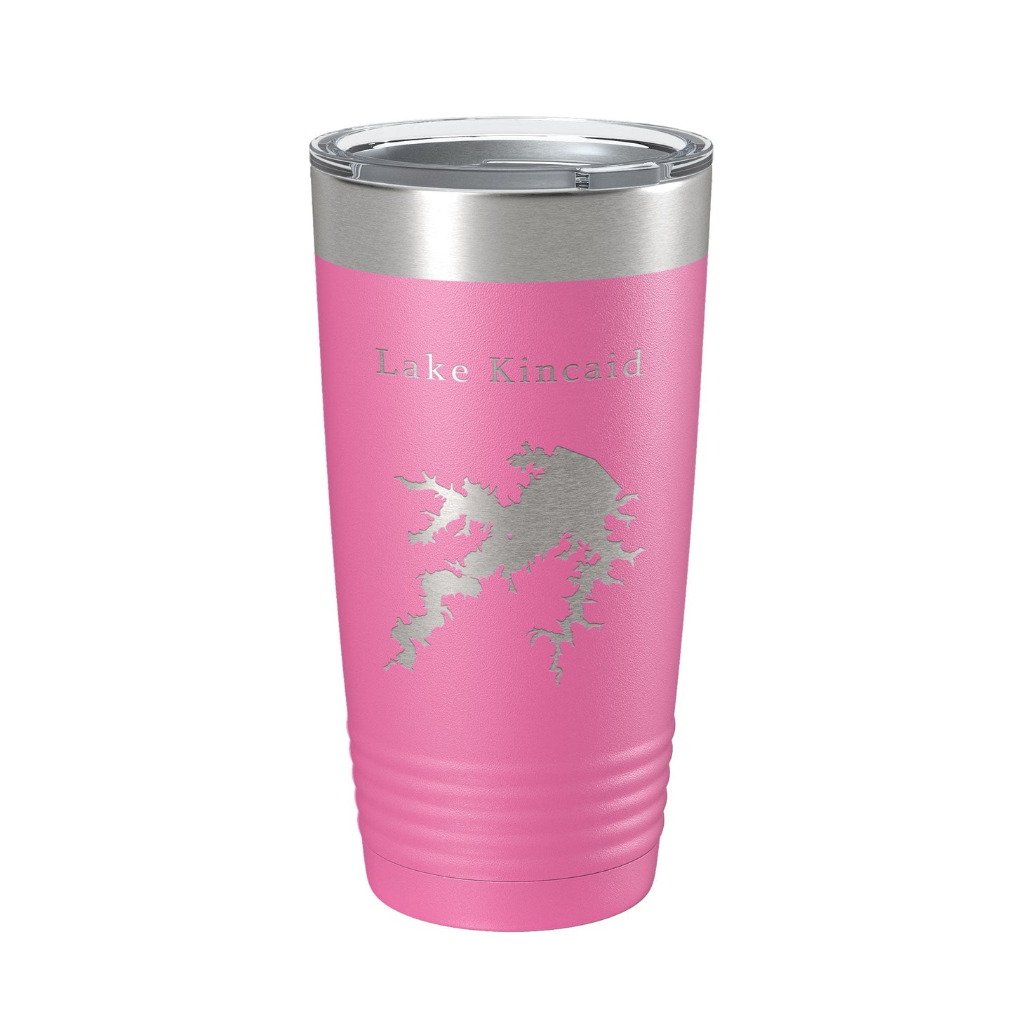 Lake Kincaid Map Tumbler Travel Mug Insulated Laser Engraved Coffee Cup Reservoir Louisiana 20 oz-11